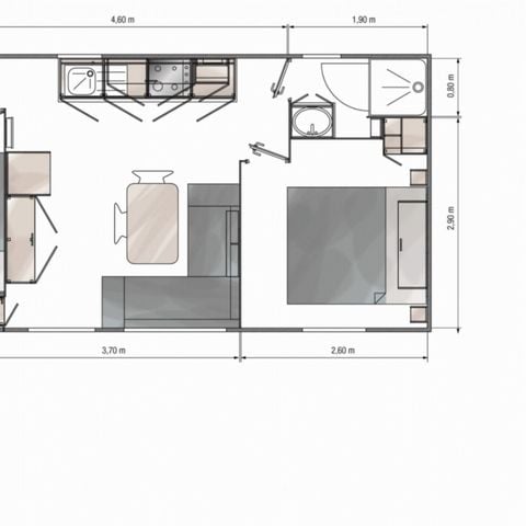 Mobile home 4 persons - PREMIUM