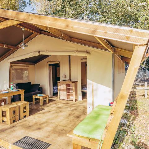 Tenda 4 persone - Fiore libero Standard 30m² 2 camere - senza bagno