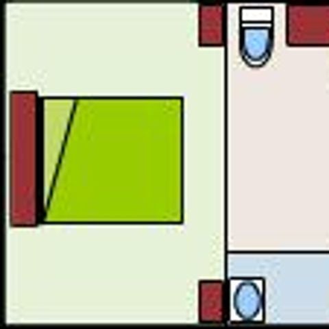 MOBILE HOME 2 people - NEPTUNE Standard mobile home 25m² - 1 bedroom + 9m² covered terrace