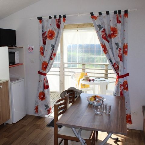 Mobilheim 2 Personen - Mobilheim NEPTUNE Standard 25m² - 1 Schlafzimmer + überdachte Terrasse 9m²