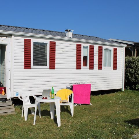 Stacaravan 2 personen - Stacaravan NEPTUNE Standard 25m² - 1 kamer + 9m² overdekt terras