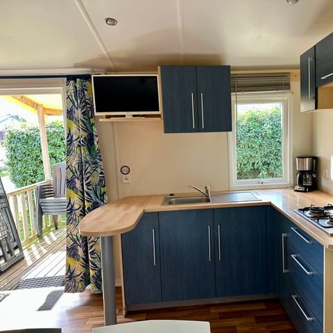 MOBILHOME 5 personnes - Mobil-home Standard MERCURE 27m² - 2 chambres + terrasse semi-couverte 11m²
