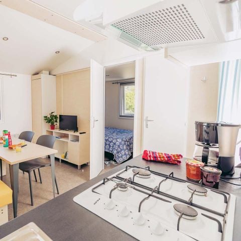 Mobilheim 4 personen - Mobilheim Confort BAHIA 27m² - 2 Zimmer + halbüberdachte Terrasse