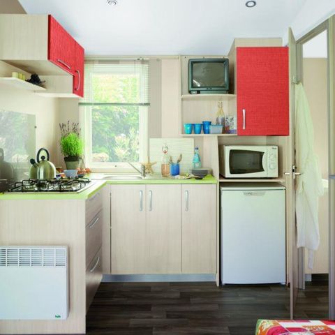 Mobilheim 4 Personen - Mobilheim Standard LOGGIA 25m² - 2 Zimmer + überdachte Terrasse 9m²