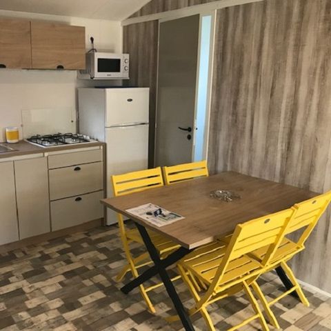 Mobilheim 4 Personen - Mobilheim Confort Nirvana 32m² - 2 Schlafzimmer - 2 Badezimmer + halbüberdachte Terrasse 15m².