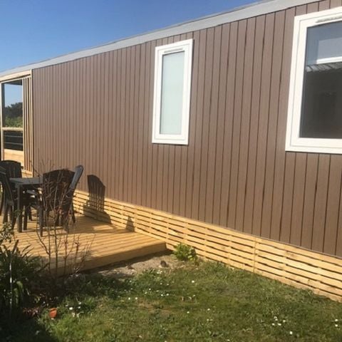Mobilheim 4 Personen - Mobilheim Premium LIVING 35m² - 2 Zimmer + überdachte Terrasse