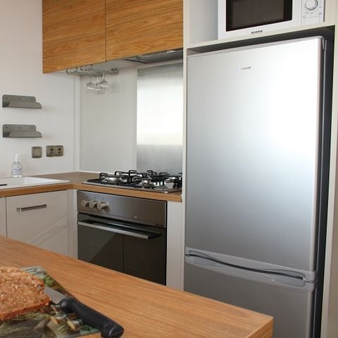 MOBILHOME 4 personnes - Mobil home Premium HORIZON 40m² - 2 chambres + terrasse semi-couverte 15m²  - Vue mer