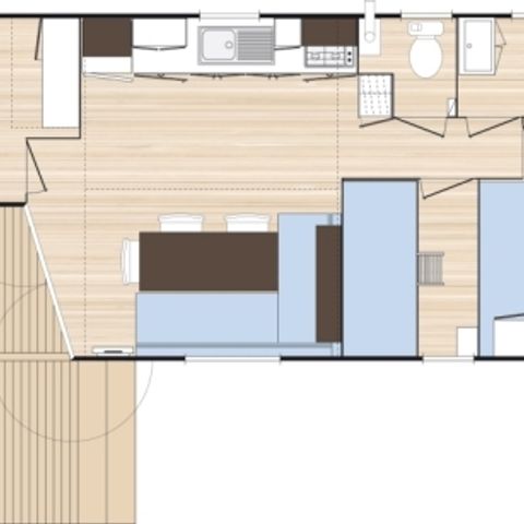 Mobile home 6 persons - Classic 3 bedrooms