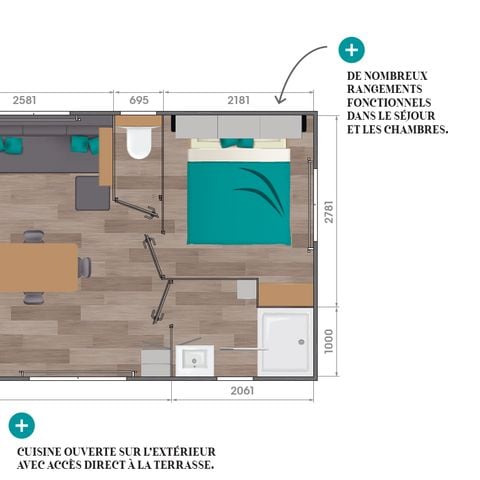 CASA MOBILE 4 persone - Casa mobile Grand Large 2 -