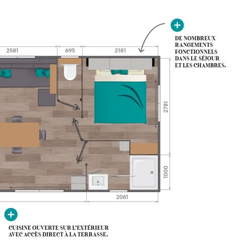 MOBILHOME 4 personas - Casa móvil Grand Large 2 -