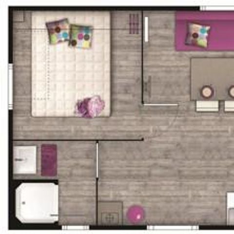 Mobilheim 4 Personen - ECO - 2 Schlafzimmer