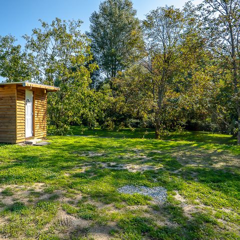 Pitch - with individual sanitary facilities