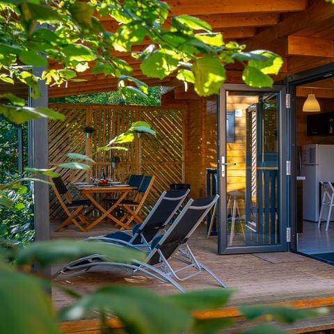 Stacaravan 4 personen - Huisje SPA 4 pers