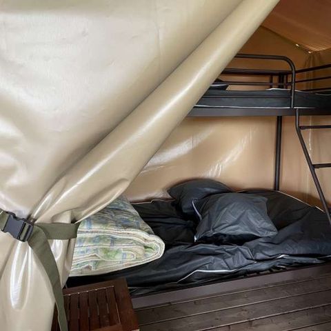 TENDA IN TELA E LEGNO 4 persone - Lago Abane, senza servizi igienici