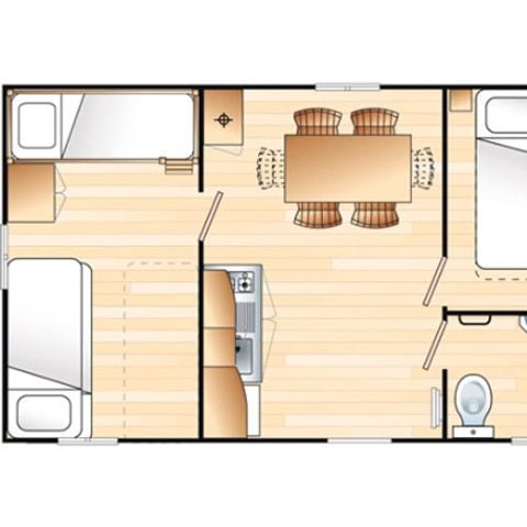 MOBILHOME 5 personas - DOMINO