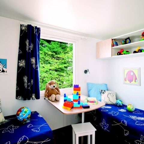 Stacaravan 5 personen - Standaard 29 m² - 2 slaapkamers - Terras van 12 m² - Tv - Airconditioning