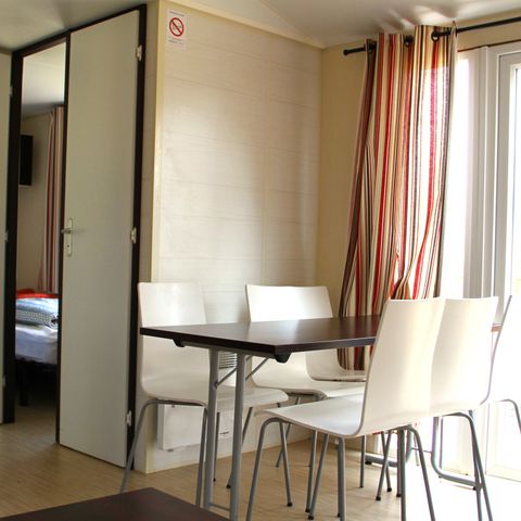 Mobilhome 6 personnes - Standard 34m² - 3 chambres - Terrasse 18m² - TV - Climatisation