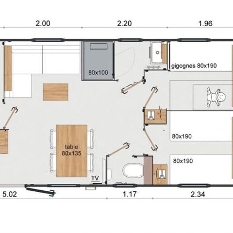 Mobilheim 6 Personen - BANALEC