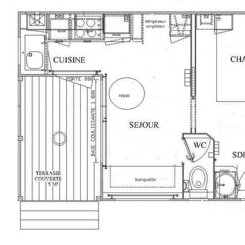 CHALET 2 personas - DUO, 1 habitación