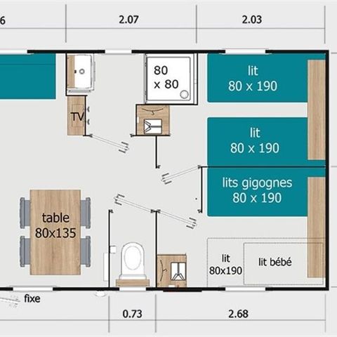 Mobile home 6 persons - Lodge 87