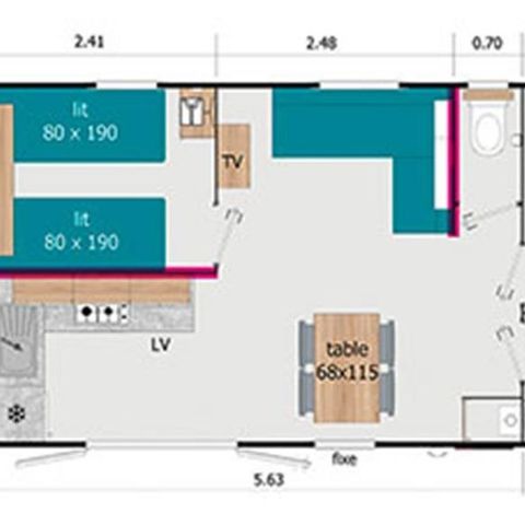 CASA MOBILE 6 persone - Lodge 77- Posti letto 4/6