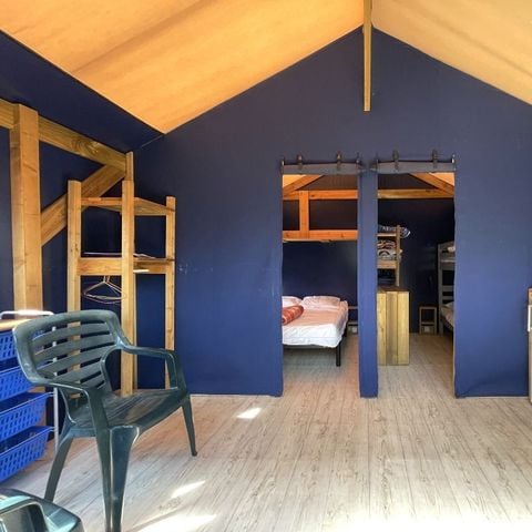 Tente en toile et en bois 4 personnes - Lodge Toilé