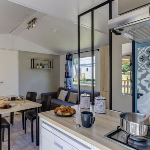 Stacaravan 8 personen - Premium Caraïbes - 6/8Pers 3Ch 2Sde 40m2