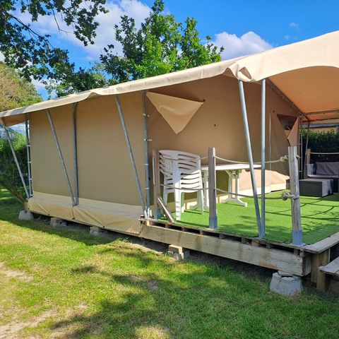 Safaritent 5 personen - Standaard Lodgetent - 2 slaapkamers