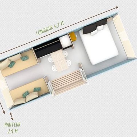 HÉBERGEMENT INSOLITE 4 personnes - CocoSweet 2 chambres 