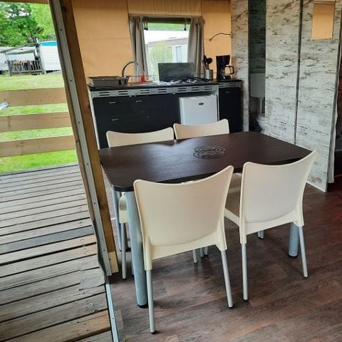 TENTE TOILE ET BOIS 5 personnes - CRIPPA 2Ch 5pers
