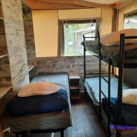 Canvas and wooden tent 5 persons - CRIPPA 2Ch 5pers