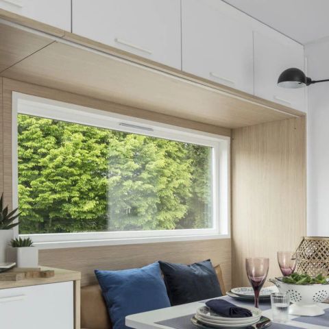 Stacaravan 6 personen - Sunêlia Luxe Taos 3 kamers / 2 badkamers 40m² - TV - LV - Overdekt terras - Linnen voorzien