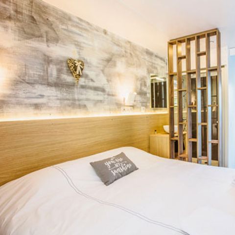 Mobilheim 6 personen - Sunêlia Luxe Taos 3 Schlafzimmer / 2 Badezimmer 40m² - TV - LV - Überdachte Terrasse - Bettwäsche vorhanden