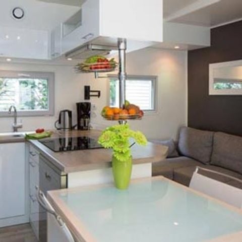 Mobilheim 5 Personen - Sunêlia Luxe Taos 2 Schlafzimmer / 2 Badezimmer 35m² - TV - LV - Bettwäsche wird gestellt