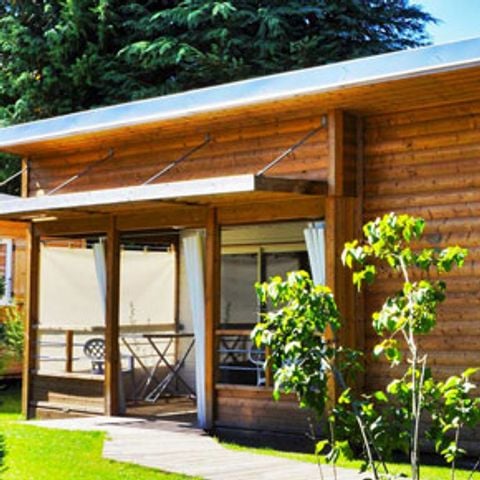 Stacaravan 6 personen - Sunêlia Luxe Fabre 3 kamers 37m² - TV - LV - Overdekt terras - Linnen voorzien