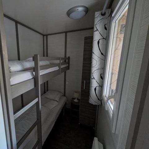 Mobilheim 6 personen - Sunêlia Luxe Fabre 3 Zimmer 37m² - TV - LV - Überdachte Terrasse - Bettwäsche vorhanden