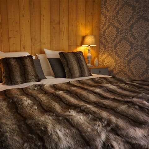 Chalet 6 personen - Chalet de Charlène 3 Zimmer 120m² - TV - LV - Privatsauna - Überdachte Terrasse - Bettwäsche vorhanden