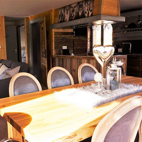 Chalet 6 personen - Chalet de Charlène 3 Zimmer 120m² - TV - LV - Privatsauna - Überdachte Terrasse - Bettwäsche vorhanden