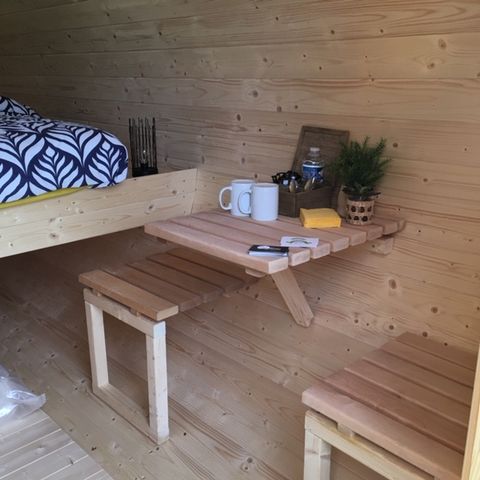 UNIEKE ACCOMMODATIE 2 personen - BARREL (zonder sanitair, zonder keuken)