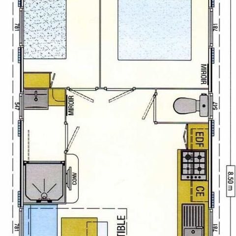 Mobilheim 3 Personen - Ridorev Panama