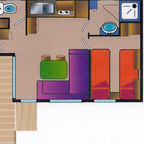 Mobilheim 4 Personen - Louisiana Pazifik