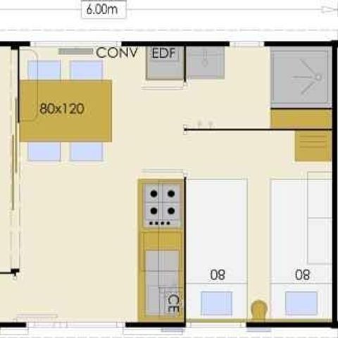 CASA MOBILE 4 persone - Bikini Ridorev