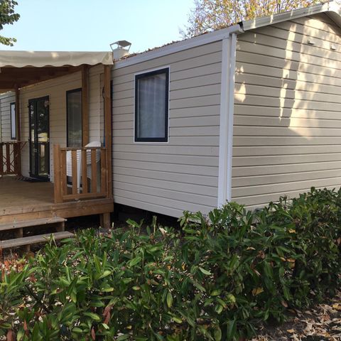 Mobilheim 6 Personen - Vorhang Nirvana Trio