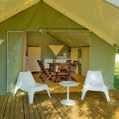 TENDA IN TELA E LEGNO 5 persone - Loggia