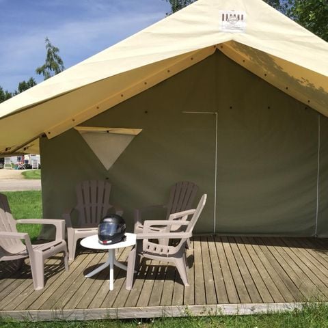 TENTE TOILE ET BOIS 5 personnes - Lodge