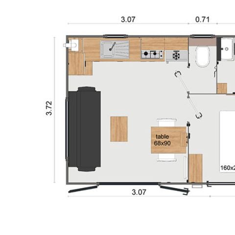 BUNGALOW 4 personnes - Rapidhome standing VP61
