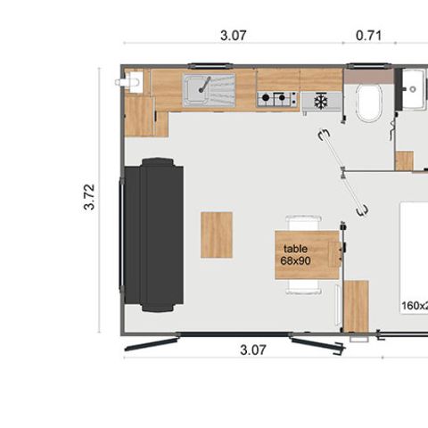 MOBILHOME 4 personas - Rapidhome de pie VP61