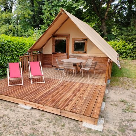Tente en toile et en bois 4 personnes - Lodge Toilé - LE - CHÊNE