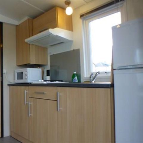 Mobilheim 2 personen - Mobilheim IRIS- 1 Schlafzimmer - Küche - Bad - überdachte Terrasse -.