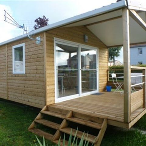BUNGALOW 2 personnes - Mobil home IRIS- 1 chambre - cuisine - salle de bain - terrasse couverte -